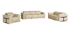 1126 Divanitalia 7-Piece Modular Power Reclining Sofa, Loveseat & Chair Set in Top Grain Italian Leather with 5 Power Recliners & Power Headrests - Beige - SKU 1126-BEIGE-7.5-HT-3PC - view 3