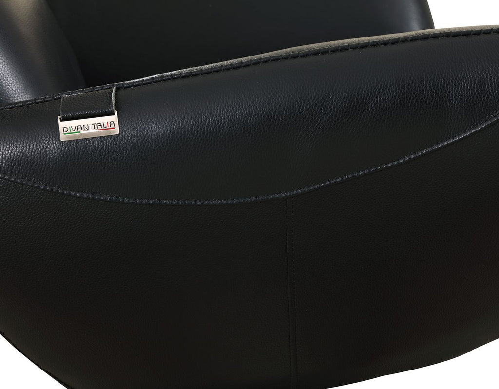 C74 Divanitalia Swivel Chair in Top-grain Italian Leather