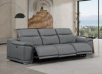 2679 Genuine Leather Sofa with 3 Power Recliners - Dark Grey - SKU 2679-DK-GRAY-3.3-HT - view 2
