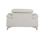 727 Divanitalia Chair with Adjustable Headrest in Top-grain Italian Leather - White - SKU 727-CH-WHITE - view 4