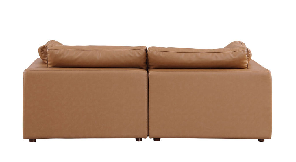 1100 Divanitalia Modular Loveseat - Top-grain Italian Leather