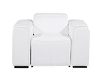 1126 Divanitalia Top Grain Italian Leather Power Reclining Chair with Power Headrests