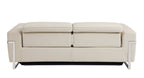 990 Divanitalia Power Reclining Sofa with Power Headrest in Top-grain Italian Leather - Beige - SKU 990-BEIGE-S - view 4