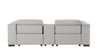 1208 Genuine Leather Dual Power Reclining Console Loveseat