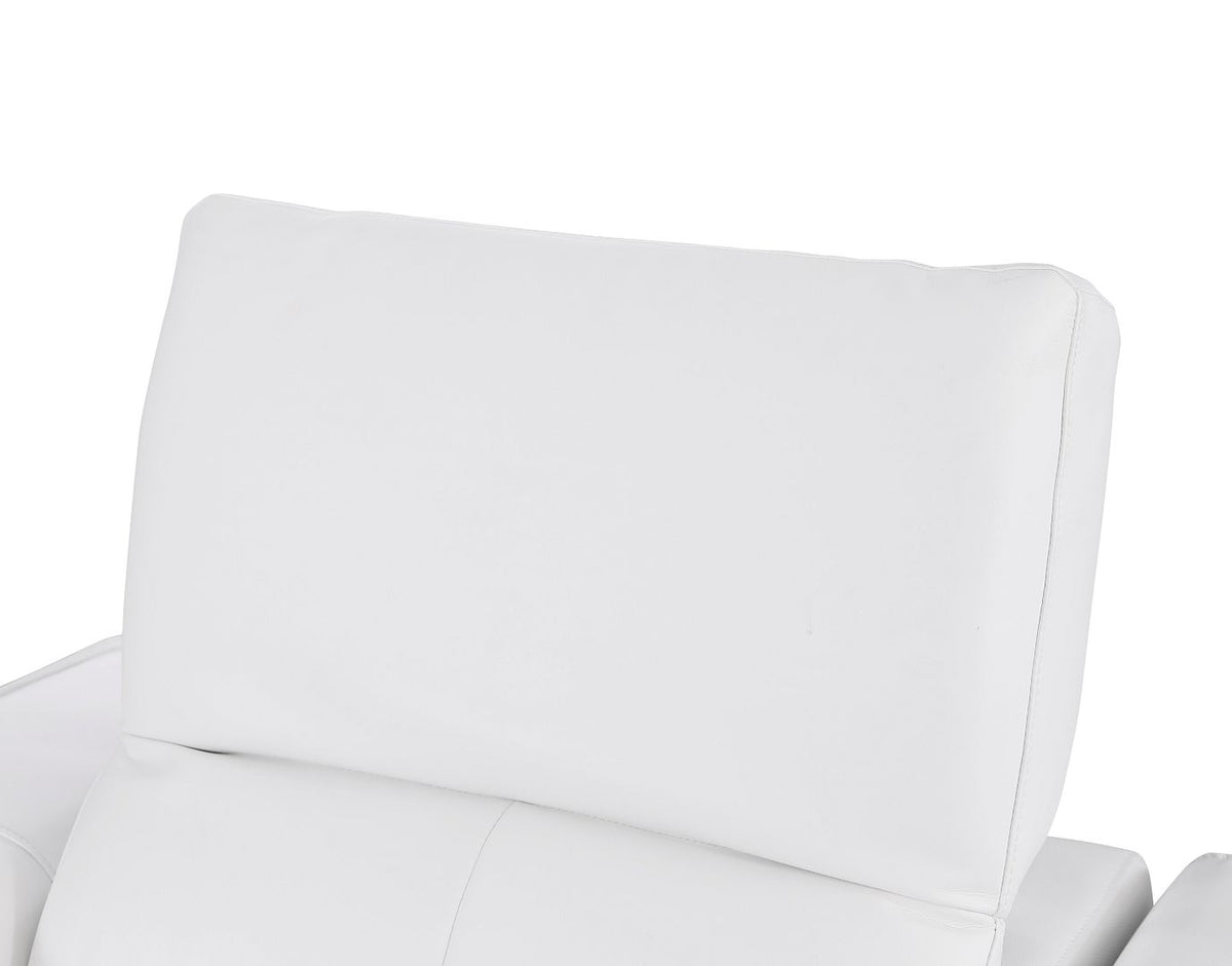 1208 Genuine Leather Dual Power Reclining Loveseat - White - SKU 1208-WHITE-2.2-HT - view 11