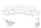1126 Divanitalia 7-Piece L-Shaped Sectional Sofa in Top Grain Italian Leather with 3 Power Recliners & Power Headrests - Dark Grey - SKU 1126-DK-GREY-SEC-7PC-3PWR-SECTIONAL-GROUP - view 16