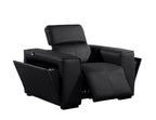 1126 Divanitalia Top Grain Italian Leather Power Reclining Chair with Power Headrests