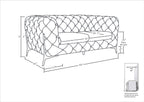 970 Divanitalia Loveseat in Top-grain Italian Leather