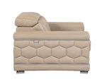 692 Divanitalia Chair with Adjustable Headrest in Top-grain Italian Leather - Beige - SKU 692-CH-BEIGE - view 5