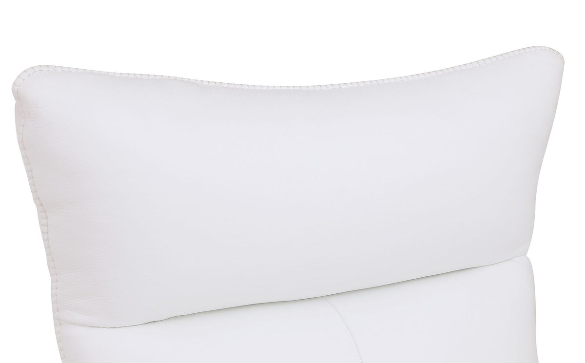 C74 Divanitalia Swivel Chair in Top-grain Italian Leather - White - SKU C74-CH-WHITE - view 7