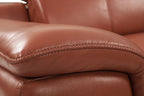 9762 Divanitalia Top Grain Italian Leather Power Reclining Chair with Adjustable Headrests - Camel - SKU 9762-PWR-CH-CAMEL - view 9