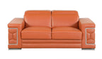 692 Divanitalia 3-Piece Sofa Set with Adjustable Headrest in Top-grain Italian Leather - Camel - SKU 692- CAMEL 3PC (S/L/CH) - GROUP - view 5