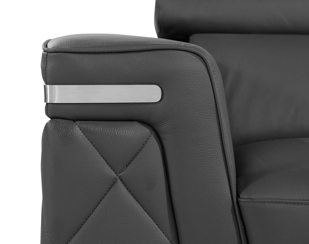 1140 Divanitalia Chair with Adjustable Headrest in Top-grain Italian Leather