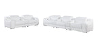 1116 Divanitalia 8-Piece Modular Power Reclining Sofa & Loveseat Set in Top Grain Italian Leather with 5 Power Recliners & Power Headrests - White - SKU 1116-WHITE-8.5-HT - view 4