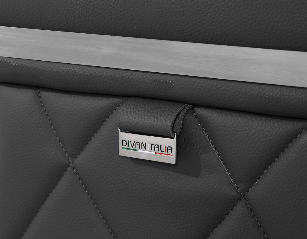 1140 Divanitalia Sofa with Adjustable Headrest in Top-grain Italian Leather
