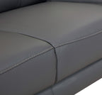 636 Divanitalia Dark Gray Sofa in Top-grain Italian Leather