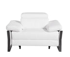 1246 Divanitalia Power Reclining Arm Chairwith Power Headrests - Top Grain Italian Leather