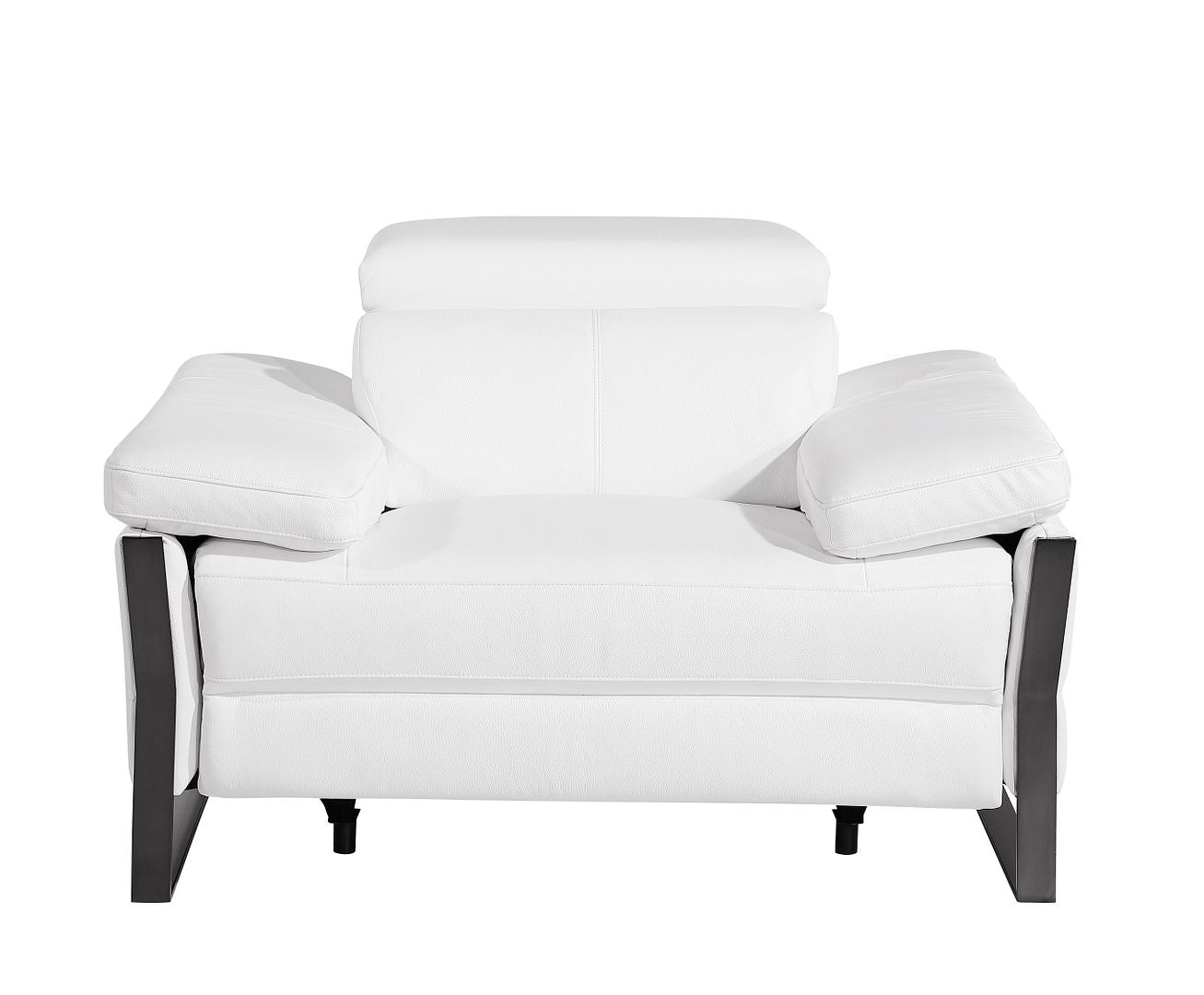 1246 Divanitalia Power Reclining Arm Chairwith Power Headrests - Top Grain Italian Leather