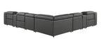 1116 Divanitalia 8-Piece L-Shaped Sectional Sofa in Top Grain Italian Leather with 3 Power Recliners & Power Headrests - Dark Grey - SKU 1116-DK-GREY-8PC-3PWR-SECTIONAL- GROUP - view 5