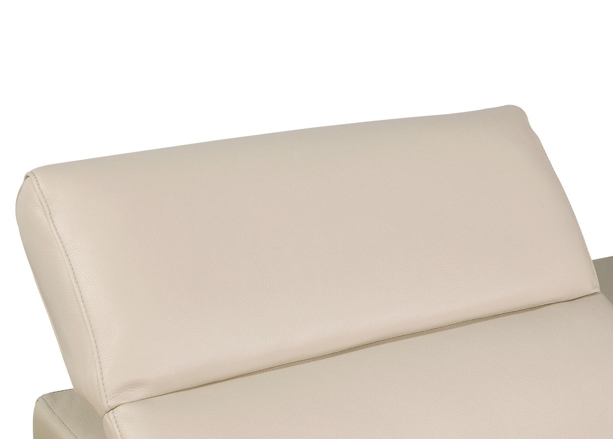 1126 Divanitalia 5-Piece Modular Power Reclining Sofa in Top Grain Italian Leather with 3 Power Recliners & Power Headrests - Beige - SKU 1126-BEIGE-5.3-HT - view 13