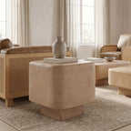 Bruno - Modern Mango Wood Square End Table