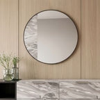 Maranello - Modern Grey Faux Marble Mirror