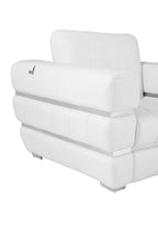 904 Divanitalia 3-Piece Sofa Set in Top-grain Italian Leather - White - SKU 904- WHITE 3PC (S/L/CH) - GROUP - view 10