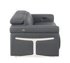 1126 Divanitalia 5-Piece Modular Power Reclining Sofa and Loveseat Set in Top Grain Italian Leather with 4 Power Recliners & Power Headrests - Dark Grey - SKU 1126-DK_GREY-5.4-HT-2PC - view 12