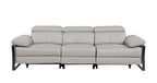 1246 Divanitalia Modular Power Dual Reclining Sofa with Power Reclining Headrests - Top Grain Italian Leather - Light Grey - SKU 1246-LT-GREY-3.2-S-HT - view 3