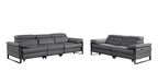 1246 Divanitalia Modular Power Dual Reclining Sofa and Loveseat Set with Power Headrests - Top Grain Italian Leather - Dark Grey - SKU 1246-DK-GREY-5.4-HT-2PC - view 3