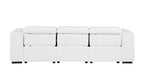 1224 Divanitalia 3-Piece Modular Power Reclining Sofa in Top Grain Italian Leather with 3 Power Recliners & Power Headrests - White - SKU 1224-WHITE-3.3-HT - view 7