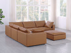 1100 Divanitalia 6-Piece L-Shaped Sectional Sofa - Top-grain Italian Leather