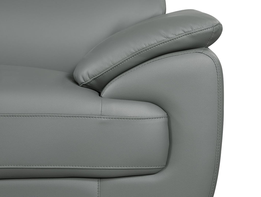4571 Modern Genuine Leather Chair - Dark Grey - SKU 4571-CH-GREY - view 9