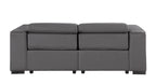 1208 Genuine Leather Dual Power Reclining Loveseat
