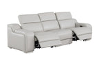 1116 Divanitalia 3-Piece Modular Power Reclining Sofa in Top Grain Italian Leather with 2 Power Recliners & Power Headrests