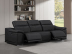 2679 Genuine Leather Sofa with Dual Power Recliners - Black - SKU 2679-BLACK-3.2-S-HT - view 2