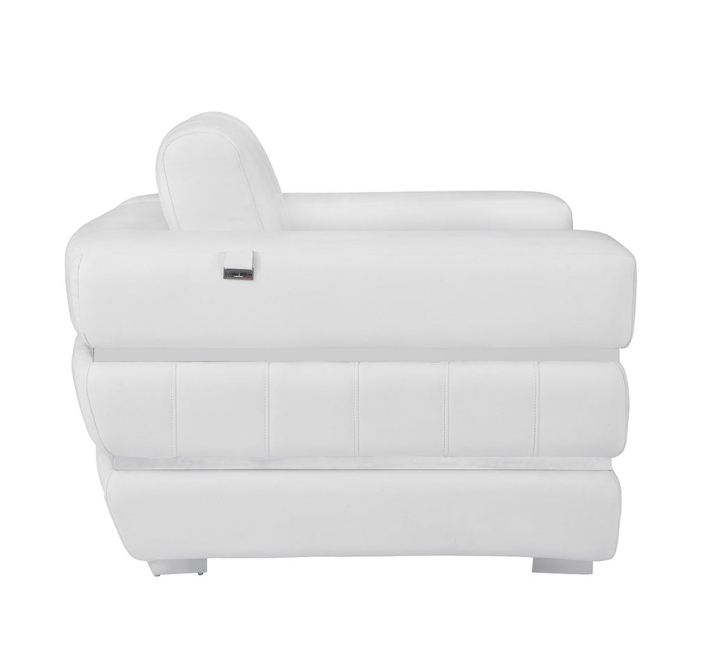 904 Divanitalia 2-Piece Sofa Set in Top-grain Italian Leather - White - SKU 904- WHITE 2PC (S/L) - GROUP - view 14
