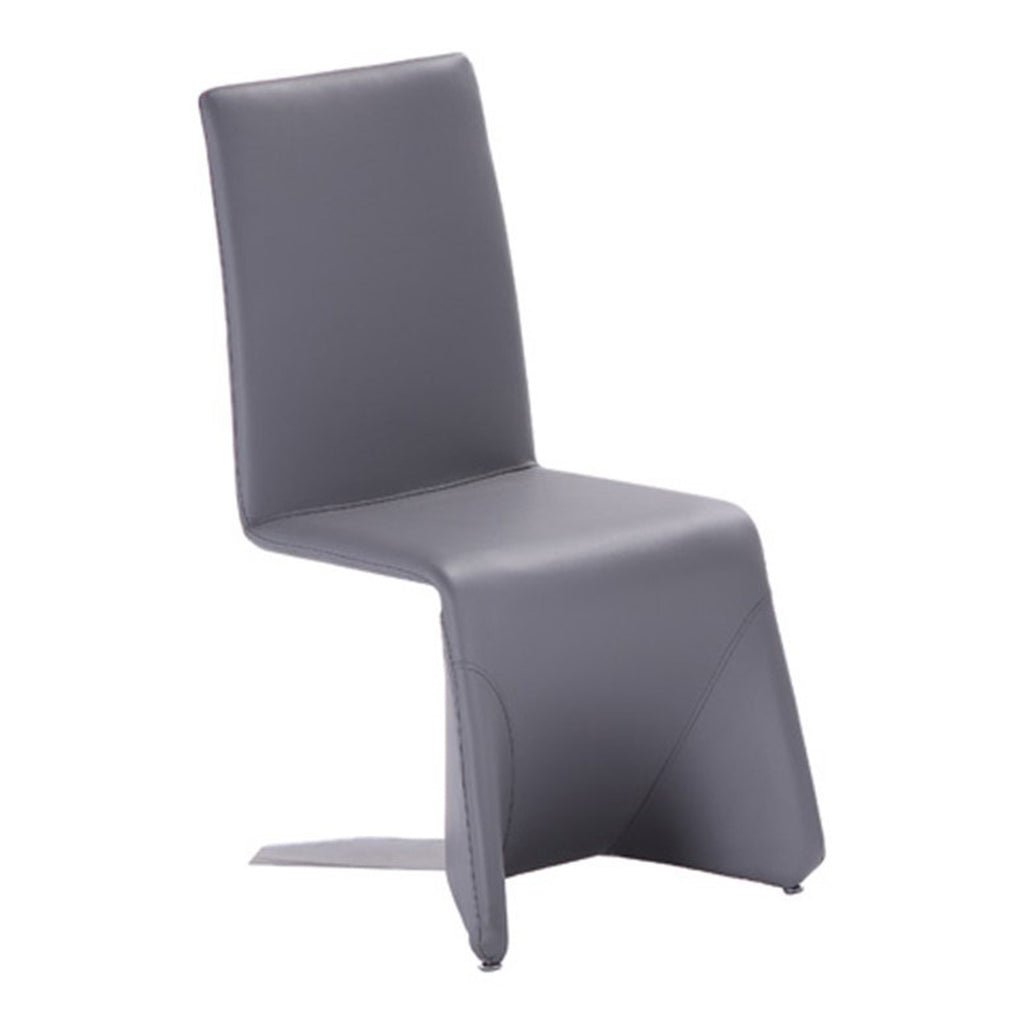 Nisse - Contemporary White Leatherette Dining Chair (Set of 2)