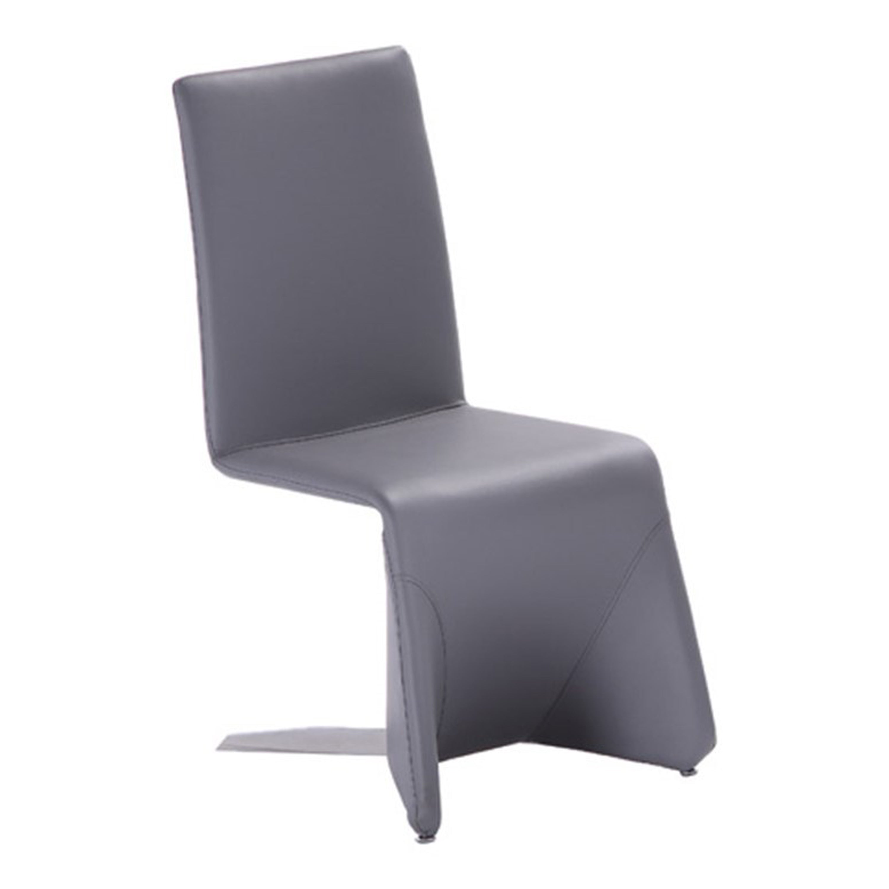 Nisse - Contemporary White Leatherette Dining Chair (Set of 2)