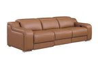 1116 Divanitalia 3-Piece Modular Power Reclining Sofa in Top Grain Italian Leather with 3 Power Recliners & Power Headrests