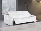 1116 Divanitalia 3-Piece Modular Power Reclining Sofa in Top Grain Italian Leather with 3 Power Recliners & Power Headrests