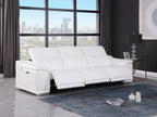 9762 Divanitalia 3-Piece Modular Power Reclining Sofa with 3 Power Recliners in Top Grain Italian Leather