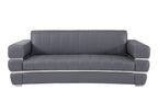 904 Divanitalia 3-Piece Sofa Set in Top-grain Italian Leather - Dark Grey - SKU 904- DARK GRAY 3PC (S/L/CH) - GROUP - view 3