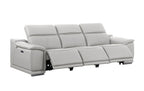 9762 Divanitalia 3-Piece Modular Power Reclining Sofa with 3 Power Recliners in Top Grain Italian Leather