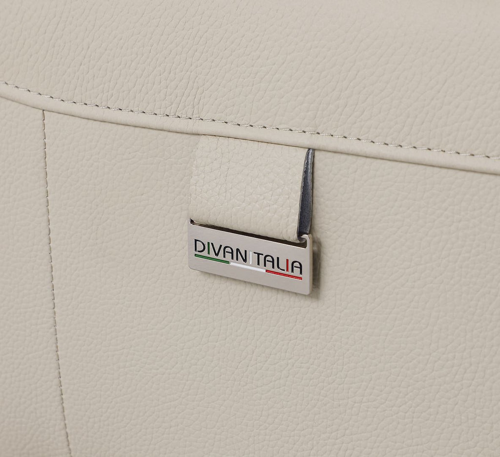 989 Divanitalia Power Reclining Arm Chair with Power Headrest in Top-grain Italian Leather
