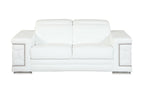 692 Divanitalia 2-Piece Sofa Set with Adjustable Headrest in Top-grain Italian Leather - White - SKU 692- WHITE 2PC (S/L) - GROUP - view 7