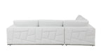 998 Divanitalia Cream Left Arm Facing Sectional Sofa in Top-grain Italian Leather