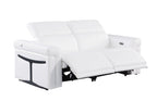 1126 Divanitalia 2-Piece Modular Power Reclining Loveseat in Top Grain Italian Leather with 2 Power Recliners & Power Headrests - White - SKU 1126-WHITE-2.2-HT - view 5