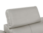 1246 Divanitalia 7-Piece L-Shaped Modular Power Reclining Sectional Sofa with 3 Power Recliners and Power Headrests - Top Grain Italian Leather