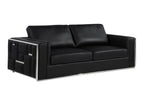 1130 Divanitalia 3-Piece Sofa Set in Top-grain Italian Leather - Black - SKU 1130-BLACK-3PC - view 4